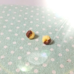 チョコレートフレンチクルーラーのピアス
