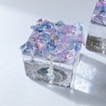 紫陽花風キャンドル　ジェルキャンドル