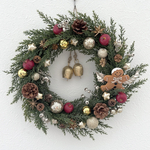 毎年飾れる大きなクリスマスリースGinger Noël