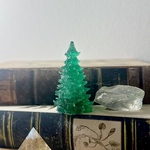 《ミニクリスマスツリー》水晶【もみの木】一点物オルゴナイト・卓上・玄関インテリア～占いメッセージつき