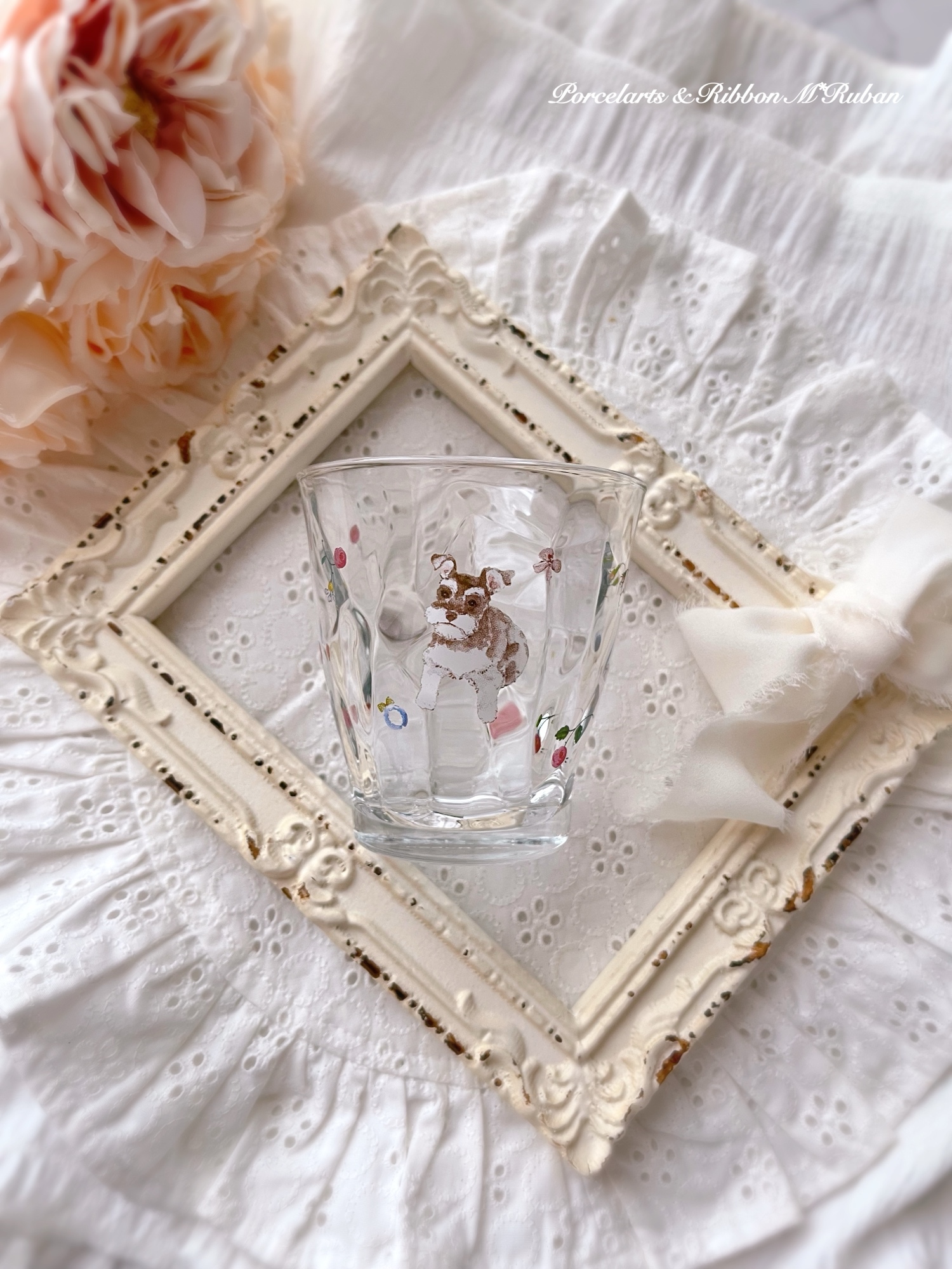 ティファニーブルー リボン ペア ワイングラス ♡ 結婚祝いに - 人と