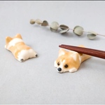 [お客様専用]  コーギー犬の箸置き(伏せ) 2個
