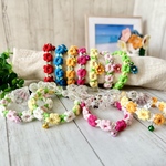 猫ちゃん専用マクラメ首輪（安全バックル使用/お花編み）