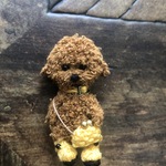 トイプードル　ミニ　ぬいぐるみ　パンチニードル
