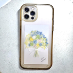 【再販】【カラフルなミニブーケ】スマートフォンに挟むお花　iPhoneケーススマホケース インナーシート iPhone12.13.14.15.16 Pro Promax 花束