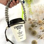 バックル付きドリンクホルダー🌿グレー✖️ブラウン