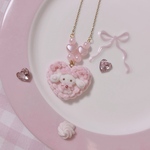 ハートビスケットネックレス💗リボン