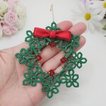 タティングレースのクリスマスリース