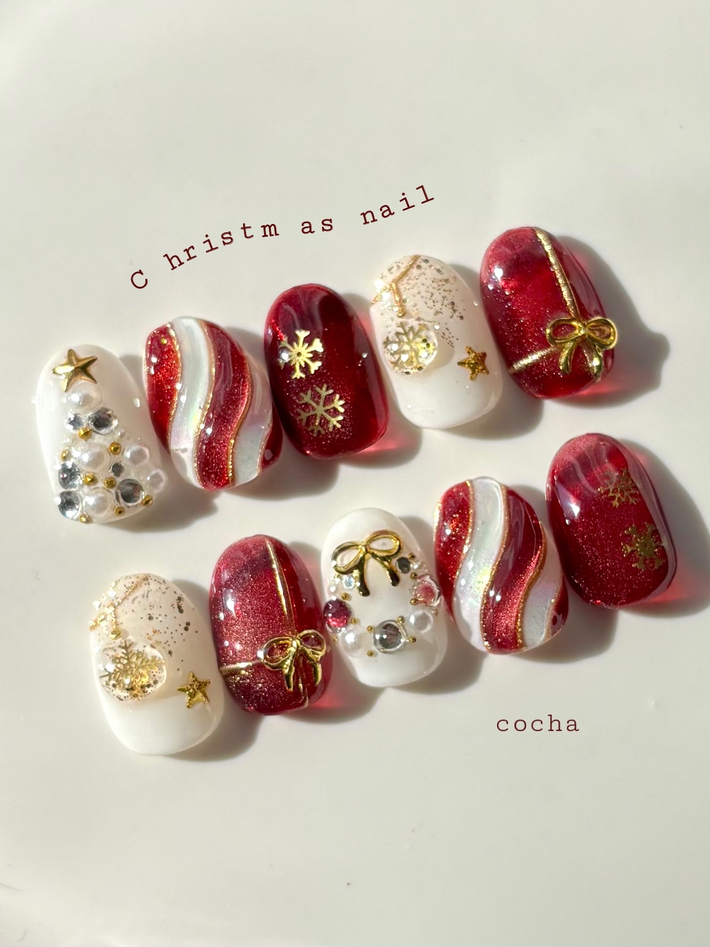 ネイルチップ クリスマスネイル - cocha nail | minne byGMOペパボ