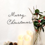 Merry Christmas (大文字タイプ)  / クリスマス  ワイヤーアート ワイヤークラフト 壁飾り