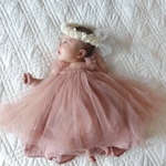 ベビードレス　チュールドレス　ベビー服　女の子チュチユ ワンピースドレス　スカートチュール　ドレス ワンピチュール　ワンピースバースデーチュール　ハーフバースデー結婚式  