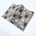 ブックカバー 文庫本サイズ　白くまカフェ　ココア