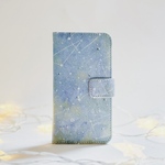 【送料無料】やさしい色のスマホケース　"星月夜" GooglePixel9a/GalaxyS25/iPhone16　手帳型