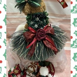 🎄Christmas Collection 2025姉妹コーデやリンクコーデに！ダークグリーンのクリスマスワンピース