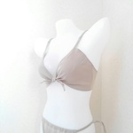 薄手リネンのブラジャー2nd　ベージュ　麻