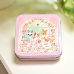 うさぎのミニブリキ缶（お茶会）