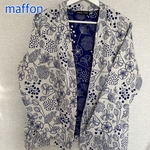 【送料込】マフォン生地　maffon カーディガン　L