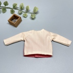単品　アイボリーとピンクの切り替えトップス　ドール服　人形服　22cmドール　リカちゃん
