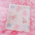 ファブリック☆【シーチング】いたずらBABYピンク(50㎝×55㎝)