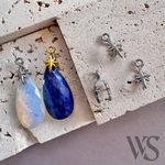 【2pcs】ステンレスデザインバチカン　スター　ステンレスシルバー