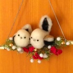 羊毛フェルト冬のシマエナガ　ペッパーベリー様　お買い上げ品　　　送料無料