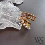   【1pc】デザインリングイヤーカフ　18kgpゴールド