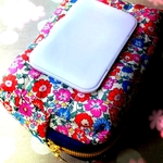 <再販>♥おしり拭きケース♥お花×ＢＬＵＥ