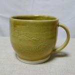 線彫猫のマグカップ１