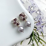 wisteria crystal pierce / earring