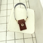 スエードストライプショルダーウォレット