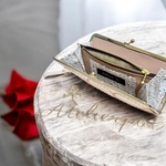 該当者様専用★ミナペルホネン★dop tambourine pinkのがま口財布★持手付