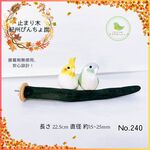 紀州止まり木 びんちょ炭 22.5㎝ No.240 備長炭 パーチ とまり木 爪とぎ