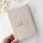 チューリップのブックカバー/ピンクベージュ