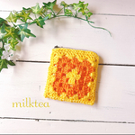 🔰グラニースクエアポーチ／オレンジ