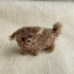 【キーホルダー変更OK】わんこの小さなぬいぐるみ　トイプードルモデルC