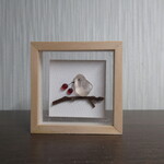 ミニチュア雑貨★シーグラス★アート★ことり