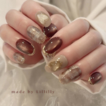 no.249 Sweet Noel☕️🧶 マグネットネイル　ペーストジェル　ツイード　ハート　フレンチ　ニュアンスネイル　クリスマス　秋　冬　うるうるネイル　赤ネイル