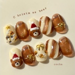 ネイルチップ　クリスマスネイル🧸