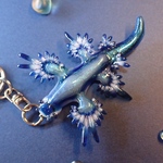 <キーホルダー>〜大きな約6cm〜アオミノウミウシ