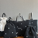 【サイズ変更可能✂︎】【頑張るお子様とお揃い！ママも使える巾着ポーチ】【お名前刺繍】【必要なバックのみ選択可能】