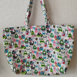 大きめサイズの猫柄エコバッグ・トートバッグ