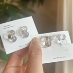 sui ⚚ ピアス/イヤリング 【ゴールド】　レジンアクセサリー　透明感　水　ガラスのようなアクセサリー　シンプル