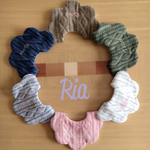 人気！！なまえ刺繍ニット柄スタイ
