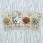 プードルの刺繍スマホケース＊選べるカラー