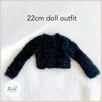 モヘアニット black   22cmドールアウトフィット 22cmドール服