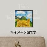 (特価)かわいい柴犬の絵画【原画1点もの】目の前をバッタが横切る！