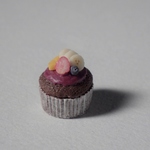 アサイーボウルのカップケーキ【ミニチュア】