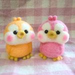 【Ｓ様オーダー品】羊毛フェルトの小鳥たち