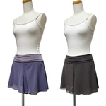 バレエ キュロットリバーシブルブラウン×パープル