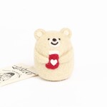 2-26【小】メロクマ（ベージュ／くつ下) Feel free to mix and match 【small】Bear